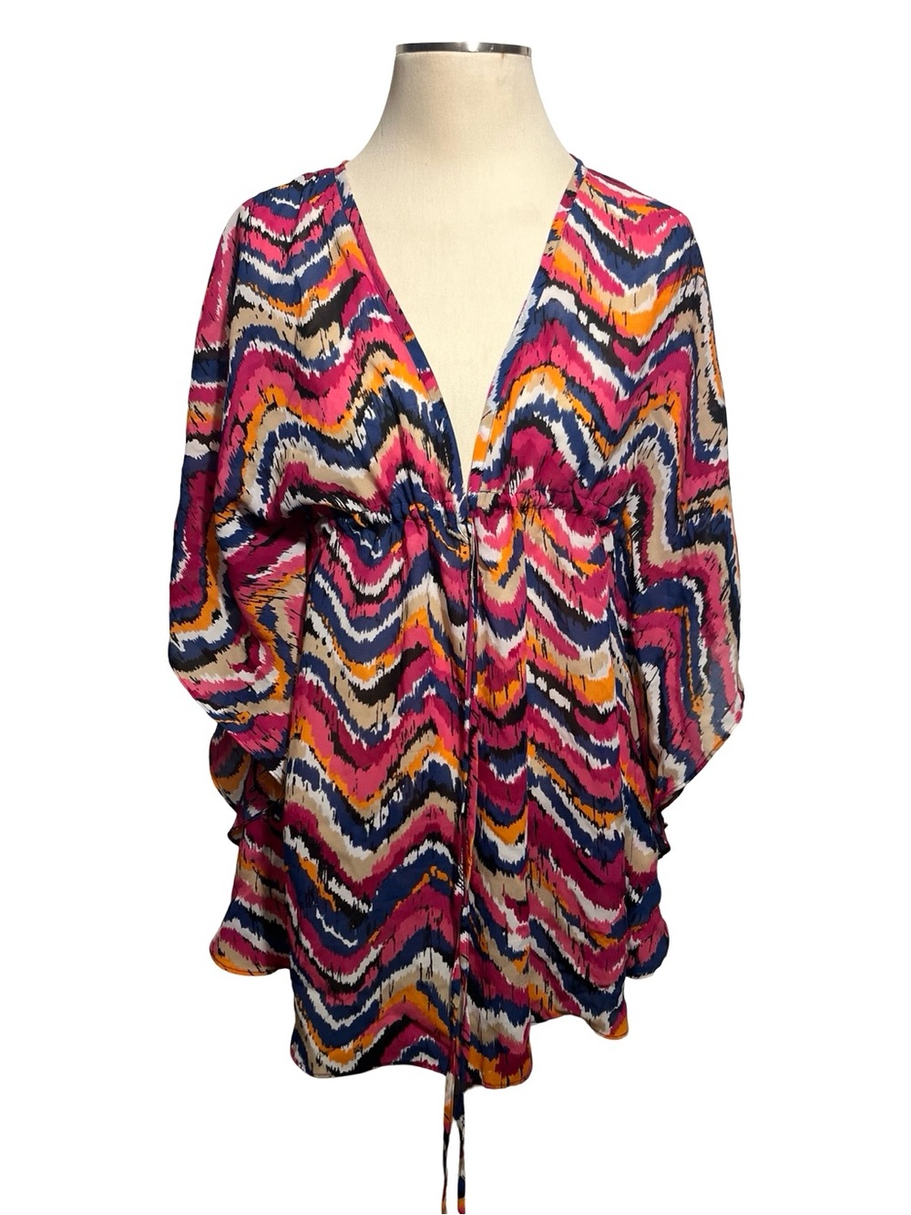 Banana Republic Multicolor Chevron V-Neck Tunic